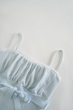 My True Form Cotton Cami Top (Snow Blue) - Angel Ruche