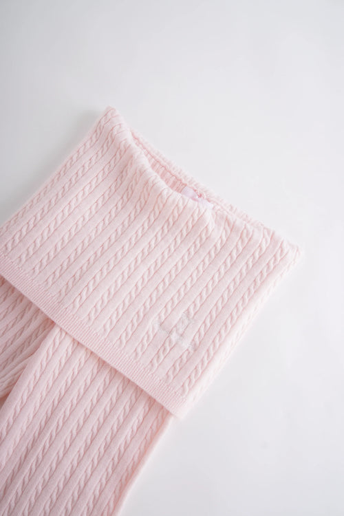 Colette Cable Knit Fold‑Over Pants - Angel Ruche
