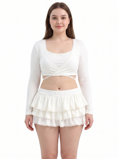 Ballerina Bliss Bralette (Cream White)