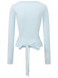 Ballet Knit Wrap Cardigan (Ice Blue)