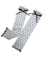 Polka Dot Leg Warmer (White)