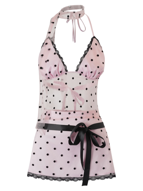 Dottie Polka Dot Mesh Skirt