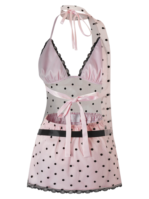 Dottie Polka Dot Mesh Skirt