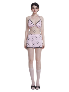 Dottie Polka Dot Mesh Skirt