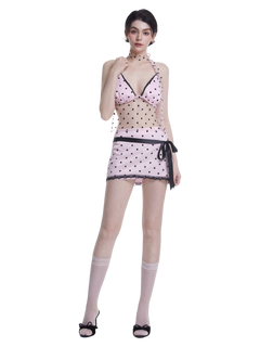 Dottie Polka Dot Mesh Skirt
