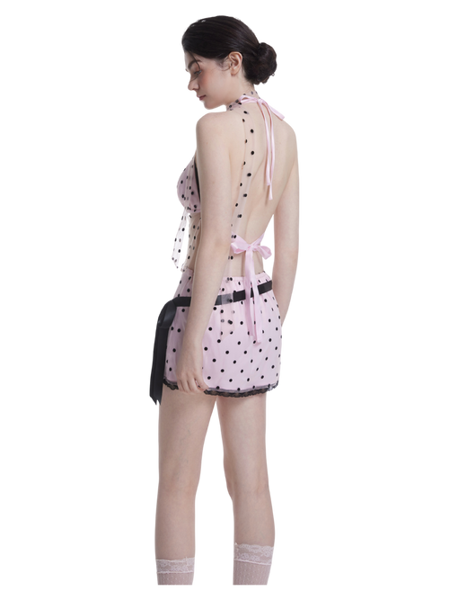 Dottie Polka Dot Mesh Skirt