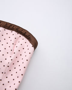 Dolly Polka Dot Dress+ Petticoat (Pink Mocha)