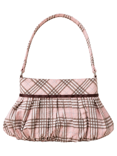 Girly Plaid Pleated Bag