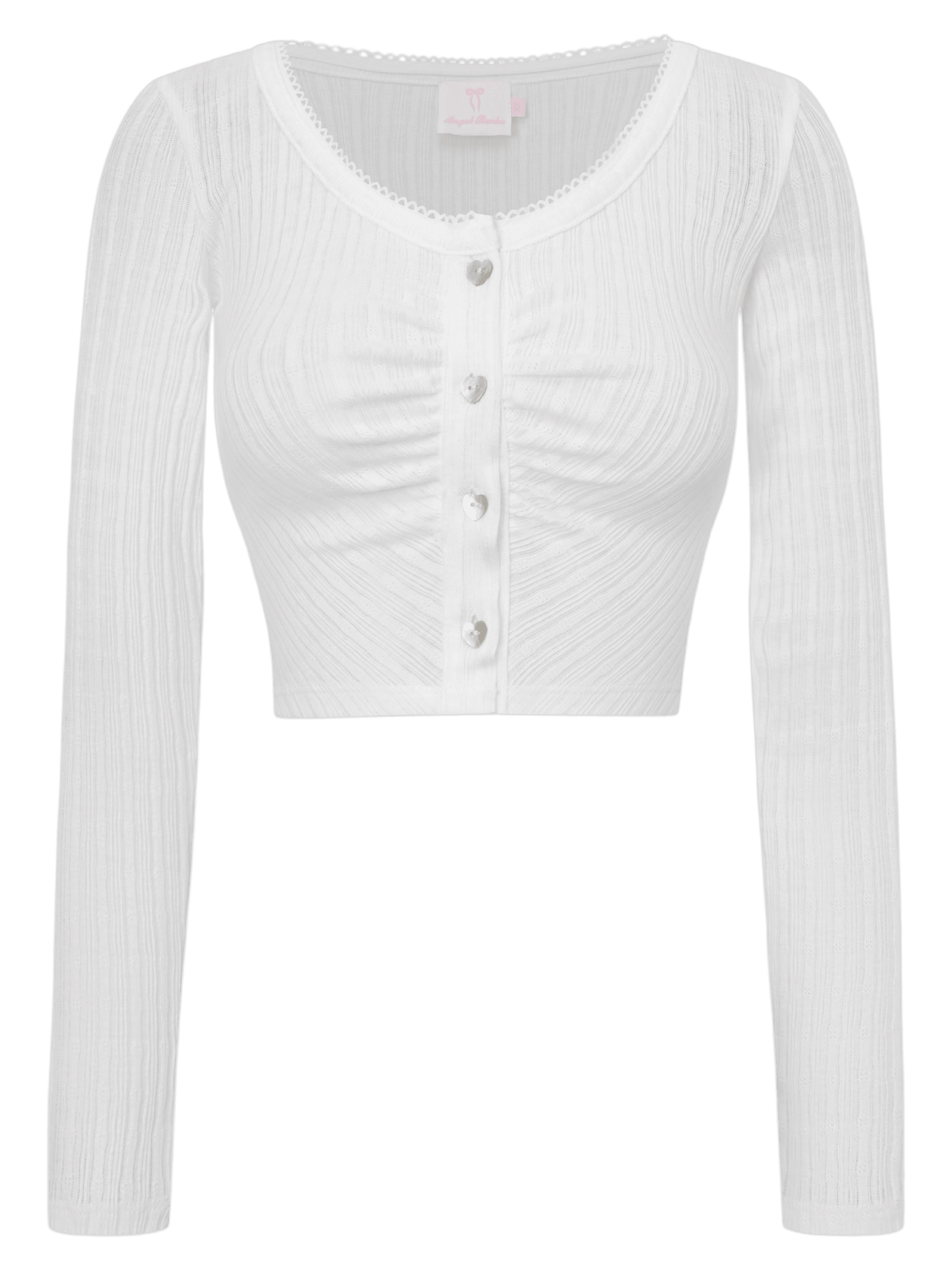 Coquette Frilly Cotton Shell Cardigan(White) – Angel Ruche