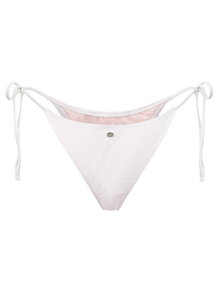 Coquette Cotton Eyelet Bikini Bottom (White)