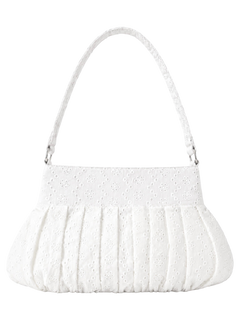 Coquette Cotton Eyelet Bag(White)