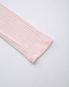 Coquette Frilly Cotton Shell Cardigan (Pink) - styling detail - Angel Ruche