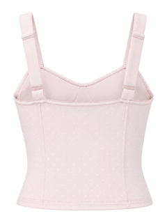 Whimsy Doll Cotton Polka Active Top(White Polka)