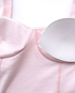 Whimsy Doll Cotton Polka Active Top(White Polka)