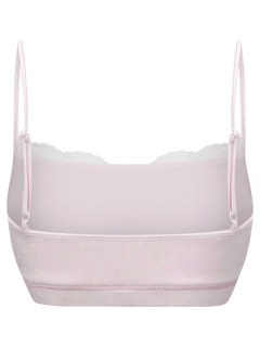 Whimsy Doll Cotton Polka Active Bralette(Pink)