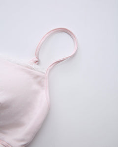 Whimsy Doll Cotton Polka Active Bralette(Pink)