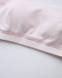 Whimsy Doll Cotton Polka Active Bralette(Pink)