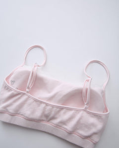 Whimsy Doll Cotton Polka Active Bralette(Pink)