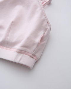 Whimsy Doll Cotton Polka Active Bralette(Pink)
