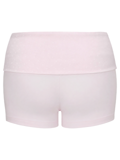 Whimsy Doll Cotton Polka Active Fold Over Shorts(Pink)