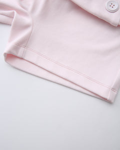 Whimsy Doll Cotton Polka Active Fold Over Shorts(Pink)
