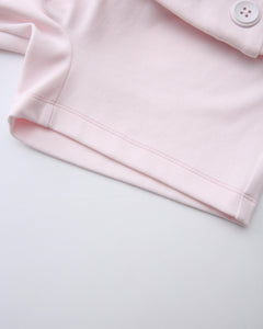 Whimsy Doll Cotton Polka Active Fold Over Shorts(Pink)