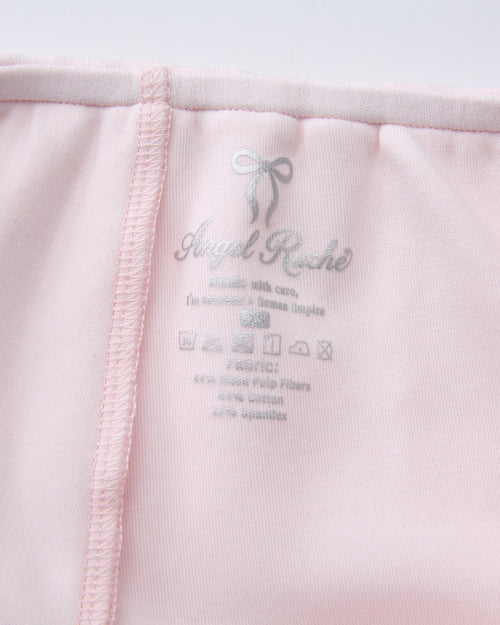 Whimsy Doll Cotton Polka Active Fold Over Shorts(Pink)