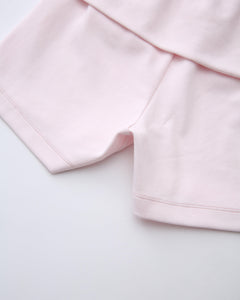 Whimsy Doll Cotton Polka Active Fold Over Shorts(Pink)