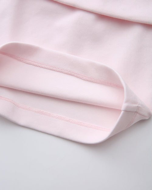 Whimsy Doll Cotton Polka Active Fold Over Shorts(Pink)