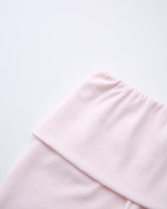 Whimsy Doll Cotton Polka Active Fold Over Capri Pants(Pink)