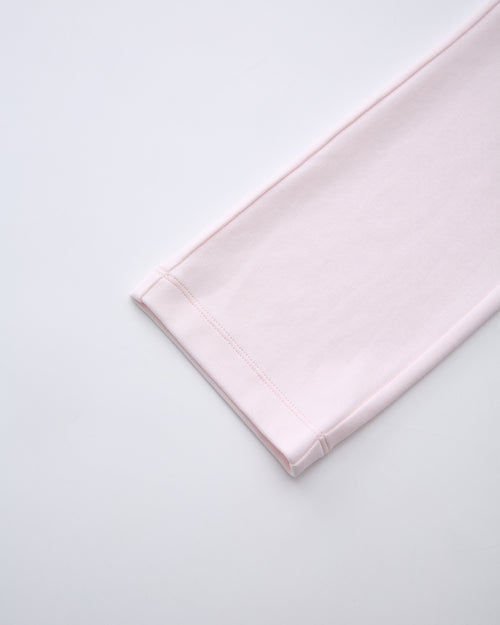 Whimsy Doll Cotton Polka Active Fold Over Capri Pants(Pink)