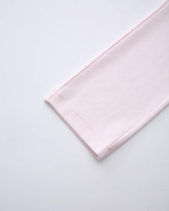 Whimsy Doll Cotton Polka Active Fold Over Capri Pants(Pink)