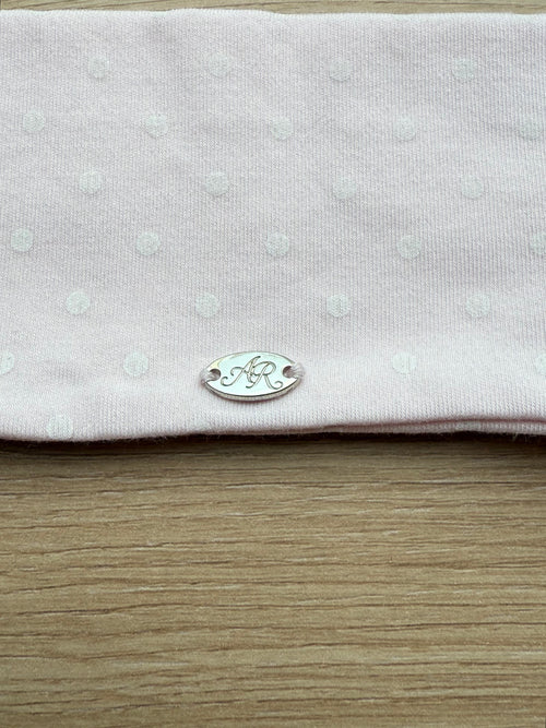 Whimsy Doll Cotton Active Headband(White Polka)