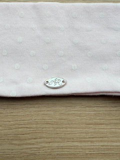 Whimsy Doll Cotton Active Headband(White Polka)