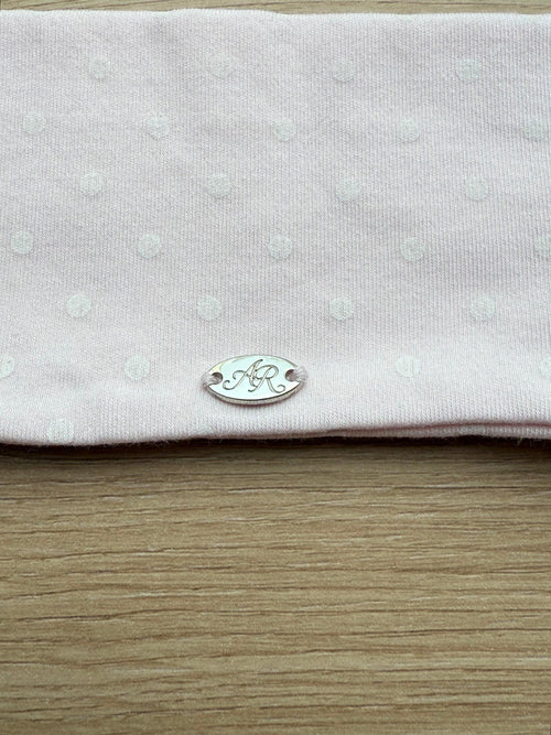 Whimsy Doll Cotton Active Headband(White Polka)