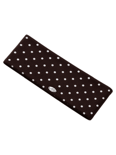 Whimsy Doll Cotton Polka Active Headband(Brown)