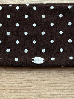 Whimsy Doll Cotton Polka Active Headband(Brown)