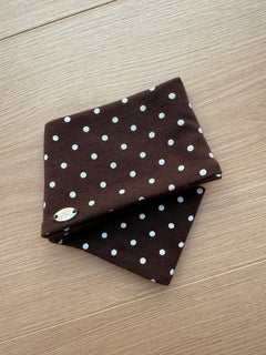 Whimsy Doll Cotton Polka Active Headband(Brown)