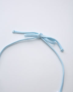 Coquette Cotton Eyelet Bikini Top (Baby Blue)