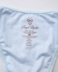 Coquette Cotton Eyelet Bikini Bottom (Baby Blue)