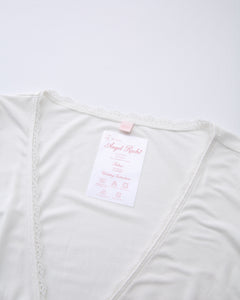 Whimsy Doll Pilates Wrap Cardigan(White)