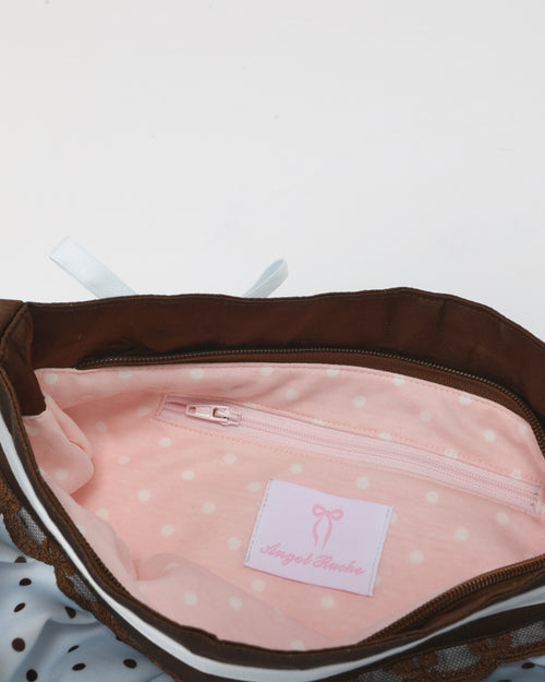 Dolly Polka Dot Bag (Baby Blue)