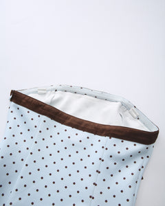Dolly Polka Dot Dress+ Petticoat (Baby Blue)