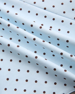 Dolly Polka Dot Dress+ Petticoat (Baby Blue)