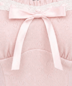 Bow-for Sweetheart Cotton Pointelle Top