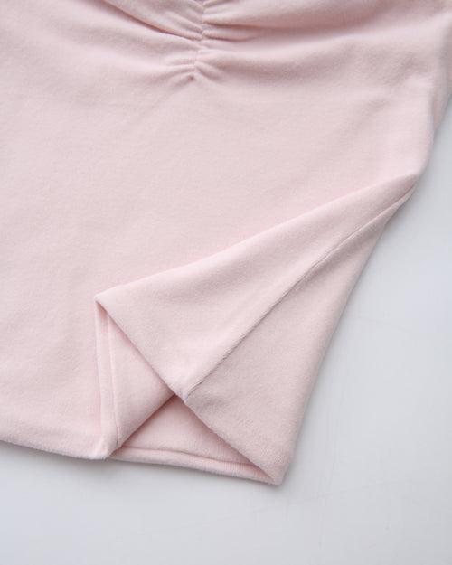 Pilate Princess Ruched Tube Top(Rose Pink)