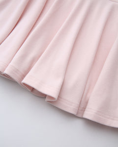 Pilate Princess fold over flare mini skirt in rose pink by Angel Ruche, photo 23