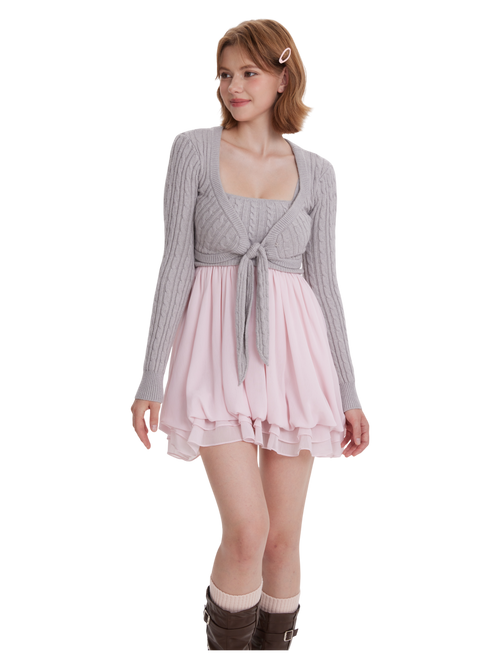 Lovergirl Cable Knit BabyDoll Set