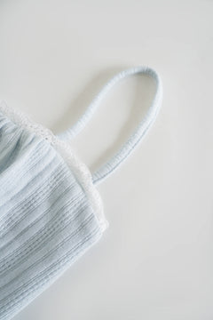 My True Form Cotton Cami Top (Snow Blue) - Angel Ruche