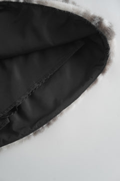 My True Form Fawn Set- Black (Fur Bolero + Skirt Set)